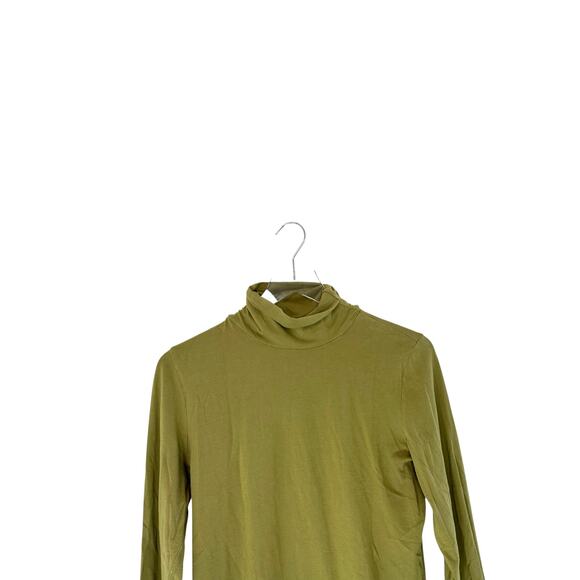 J. Jill Essential Turtleneck Shirt Green Long Sleeve Soft Basic Casual Medium - Picture 8 of 12